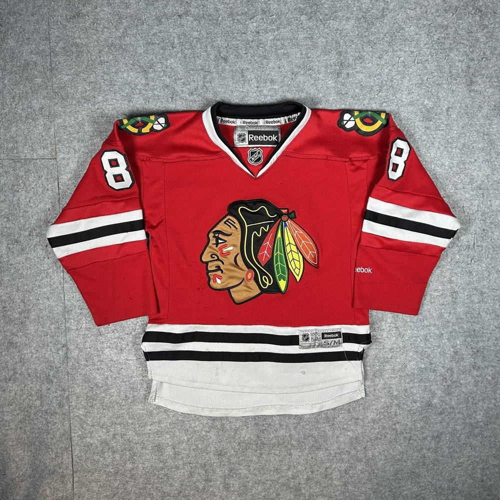 Reebok Jersey Kids Youth S/M Red Hockey Blackhawks Kane 88 Nhl